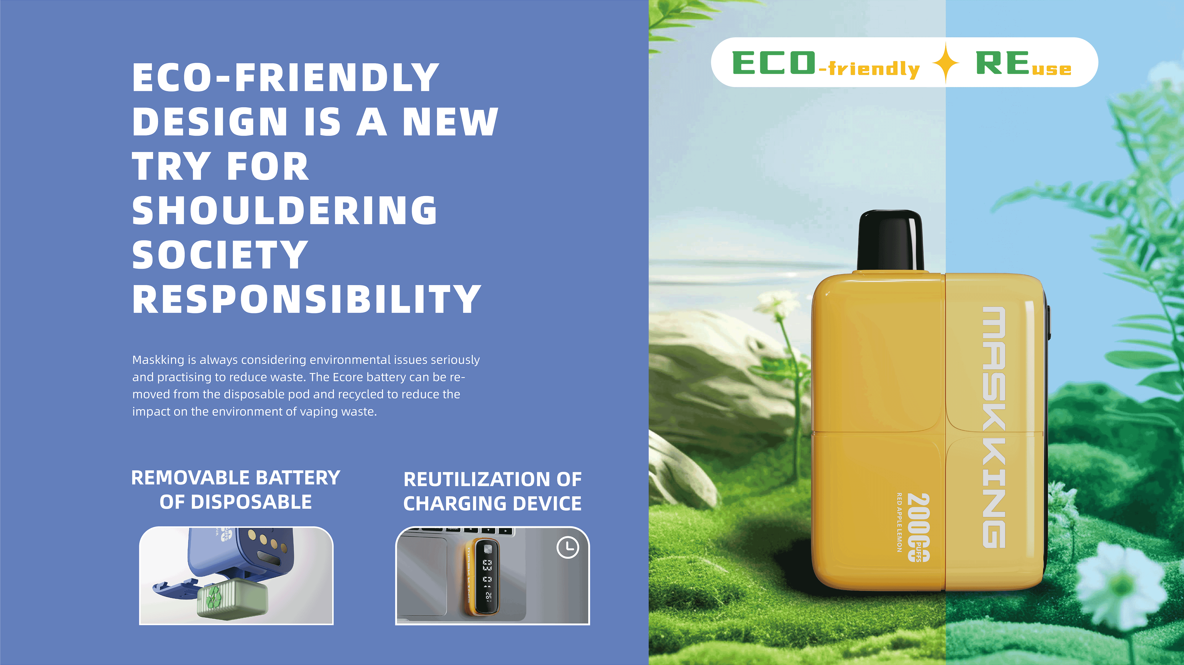 maskking ecore kit eco-friendly design